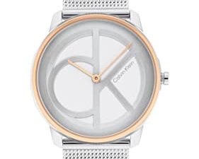 Calvin Klein Montre unisexe à quartz bicolore