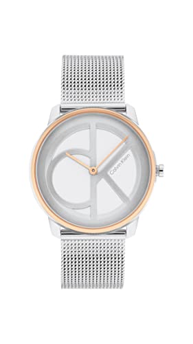 Calvin Klein Montre unisexe à quartz bicolore Calvin Klein Montre unisexe à quartz bicolore