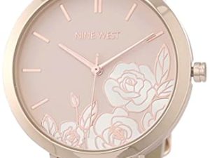 Nine West Montre-bracelet à cadran floral pour