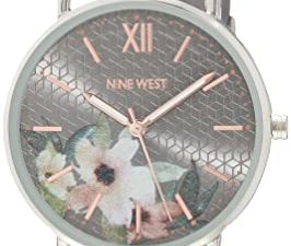 Nine West Montre-bracelet à cadran floral pour