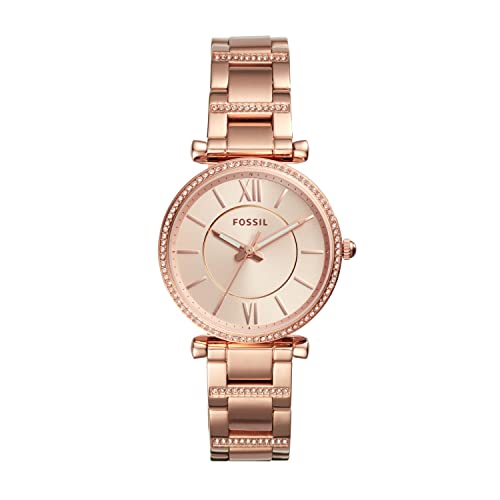 Fossil Carlie Montre à quartz en acier Fossil Carlie Montre à quartz en acier