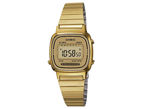 Casio LA670WGA-9 Montre à quartz en acier Casio LA670WGA-9 Montre à quartz en acier