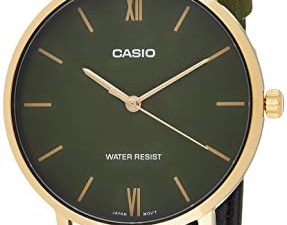 Casio MTP-VT01GL-3B Montre analogique minimaliste à 3