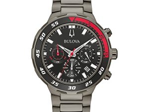 Bulova pour homme classique sport noir plaqué
