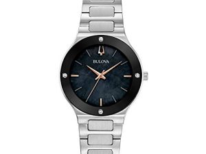 Bulova Montre-bracelet moderne à quartz en acier
