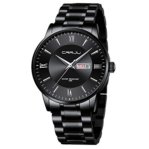 CRRJU Montres-bracelets à quartz étanches pour hommes CRRJU Montres-bracelets à quartz étanches pour hommes