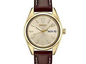 Montre habillée à quartz japonaise Seiko pour