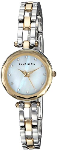 Anne Klein Montre-bracelet ouvert deux tons avec Anne Klein Montre-bracelet ouvert deux tons avec