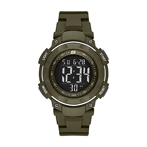 Skechers Ruhland Montre chronographe numérique décontractée pour Skechers Ruhland Montre chronographe numérique décontractée pour