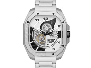 Diesel Montre mécanique à cadran squelette en