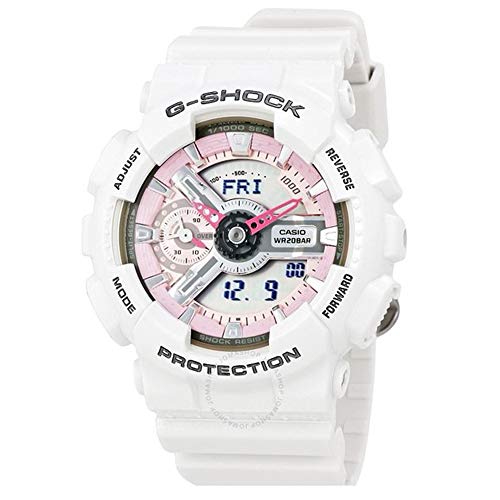 Casio G-Shock Rose et Gris Cadran Blanc Casio G-Shock Rose et Gris Cadran Blanc