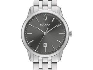 Bulova Montre à quartz classique en acier