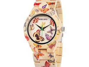 BOBO BIRD Montre en bambou pour femme
