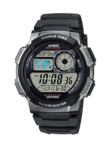 Casio AE1000W-1BVCF Montre de sport numérique argentée Casio AE1000W-1BVCF Montre de sport numérique argentée