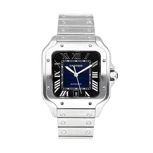 CARTIER Santos De Cadran Bleu Montre Homme CARTIER Santos De Cadran Bleu Montre Homme