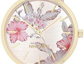 Nine West Montre-bracelet à cadran floral pour