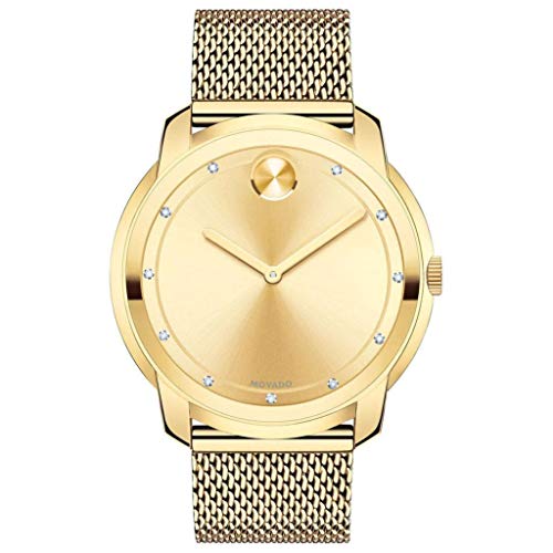 Movado Bold Grande montre en maille plaqué Movado Bold Grande montre en maille plaqué