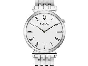 Bulova Montre-bracelet classique en acier inoxydable Regatta