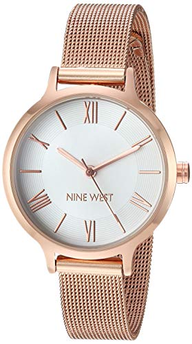 Nine West Montre-bracelet en maille pour femme Nine West Montre-bracelet en maille pour femme