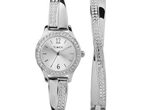 Timex Montre et bracelet en cristal Swarovski
