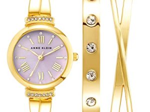 Anne Klein AK/2245 Ensemble de montres-bracelets accentuées