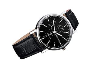 CHATCHAT Montre analogique minimaliste étanche pour homme