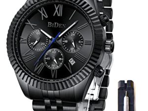 Montres pour homme chronographe en acier inoxydable