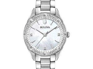 Bulova Montre-bracelet classique en acier inoxydable avec