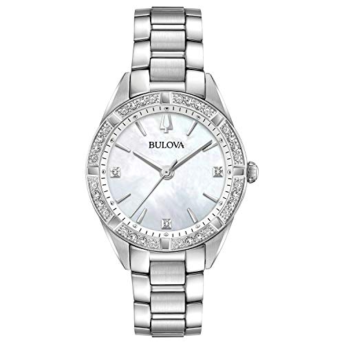 Bulova Montre-bracelet classique en acier inoxydable avec Bulova Montre-bracelet classique en acier inoxydable avec