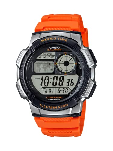 Casio Montre décontractée en résine à quartz Casio Montre décontractée en résine à quartz