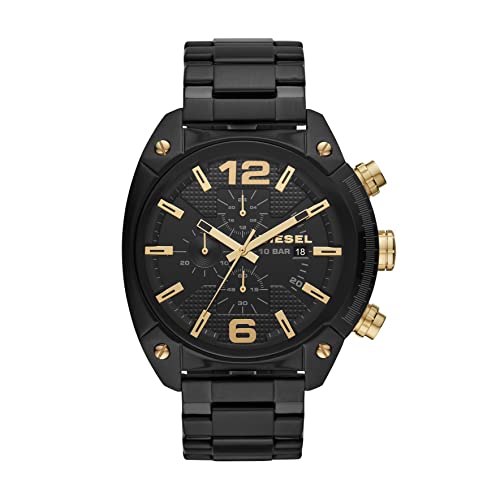 Diesel Montre à quartz chronographe en acier Diesel Montre à quartz chronographe en acier