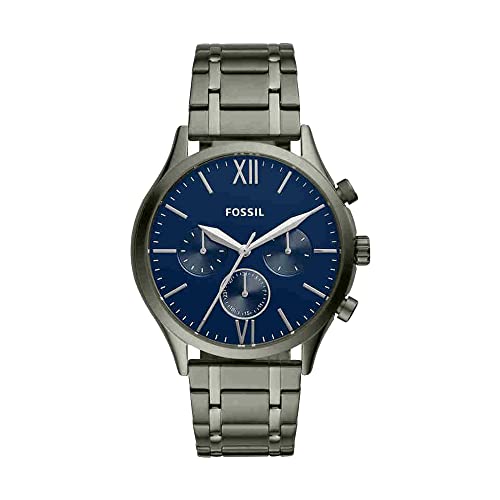 Montre Fenmore multifonction en acier inoxydable fumé Montre Fenmore multifonction en acier inoxydable fumé