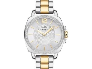 COACH 14503143 Cadran Argent Bicolore Or/Argent Bracelet