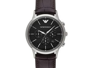 Emporio Armani Montre habillée en acier inoxydable
