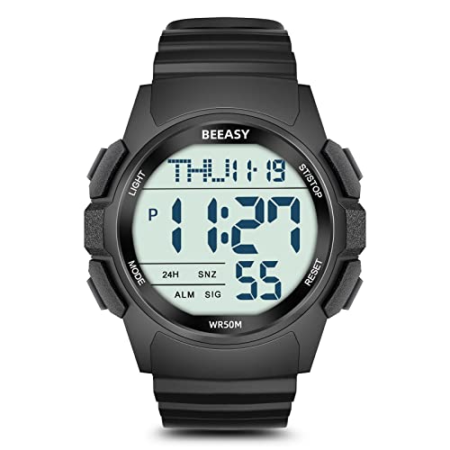 BEEASY Montre de sport numérique pour homme BEEASY Montre de sport numérique pour homme
