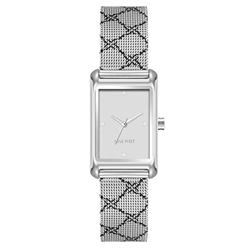 Nine West Montre-bracelet en maille pour femme Nine West Montre-bracelet en maille pour femme