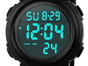 MJSCPHBJK Montre de sport numérique pour homme