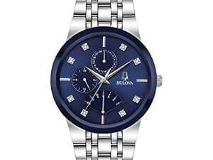 Bulova Montre à quartz multifonction moderne en
