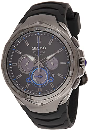 Coutura Montre chronographe solaire pour homme Coutura Montre chronographe solaire pour homme