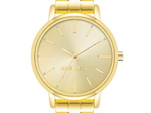 Nine West Montre-bracelet avec cristaux véritables pour