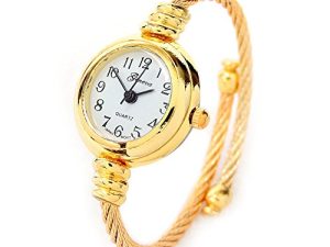 New Gold Geneva Cable Band Montre-bracelet pour