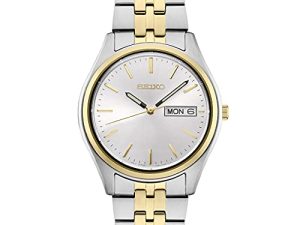 SEIKO Mens Essential TT Blanc CADRAN