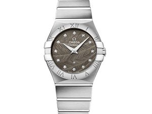 Omega Constellation Quartz Mouvement Cadran Gris Montre