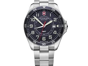 Montre Victorinox FieldForce GMT avec cadran bleu