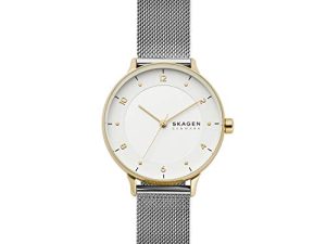 Montre minimaliste en acier inoxydable Skagen pour