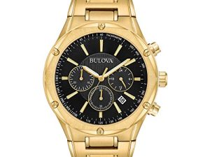 Bulova Montre chronographe classique en acier inoxydable