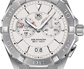 Tag Heuer Aquaracer chronographe argent opalin cadran