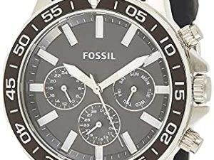 Fossil Bannon Montre multifonction en silicone noir