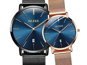 OLEVS Couples Montres pour Hommes et Femmes