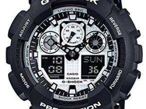 Casio G-Shock GA100BW-1A Montre à quartz en